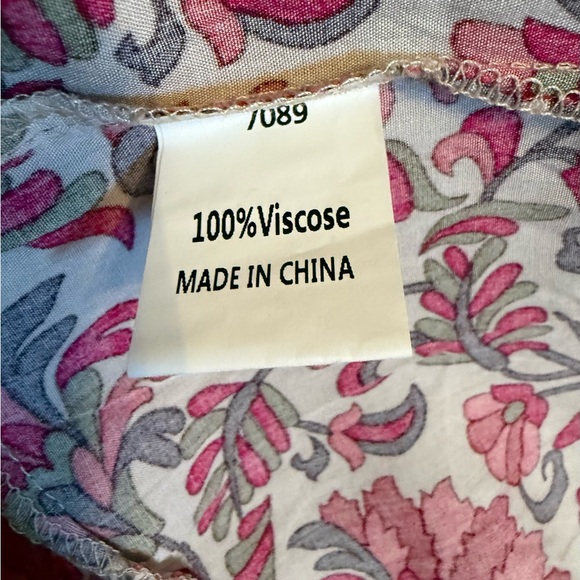 NWT BTFBM Floral High-Low Skirt with Ruffled hem Sz XL - Picture 10 of 11